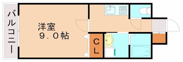 馬出九大病院前駅 徒歩2分 3階の物件間取画像